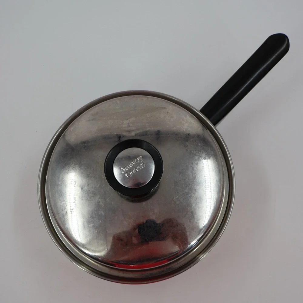 Amway Queen Saucepan Pot 18/8 Stainless Steel Multi-Ply Silver Made in Canada
